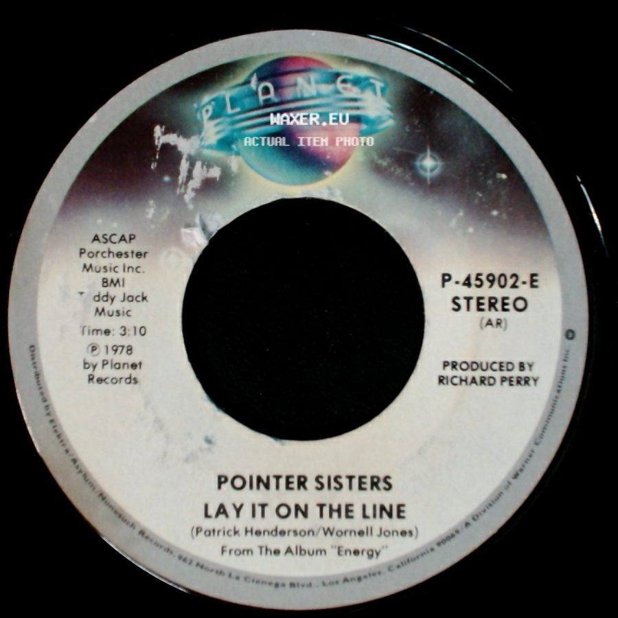 Pointer Sisters - Happiness / Lay It On The Line side B