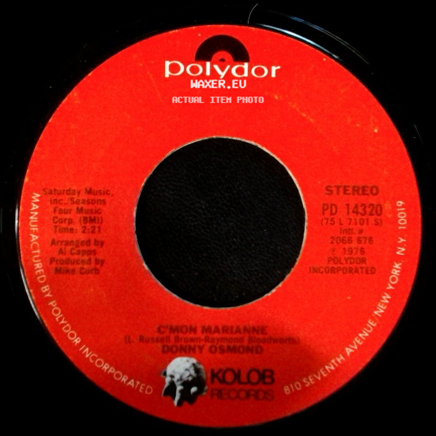 Donny Osmond - Old Man Auctioneer / C'mon Marianne side B