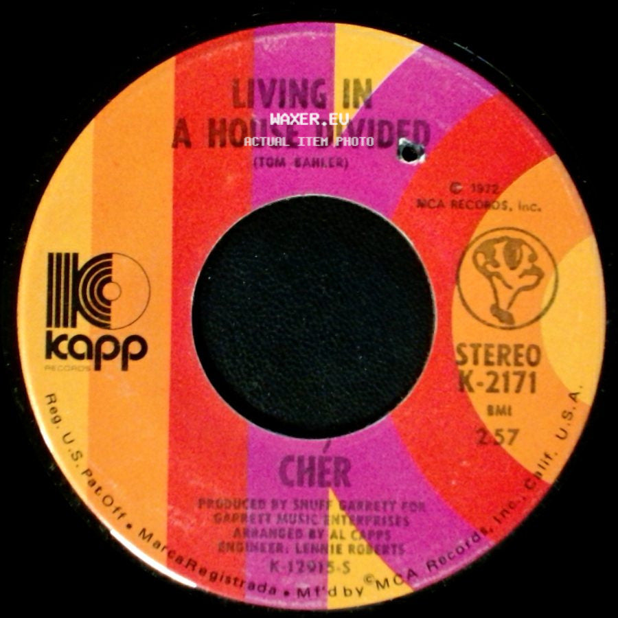 Cher - One Honest Man / Living In A House Divided side B