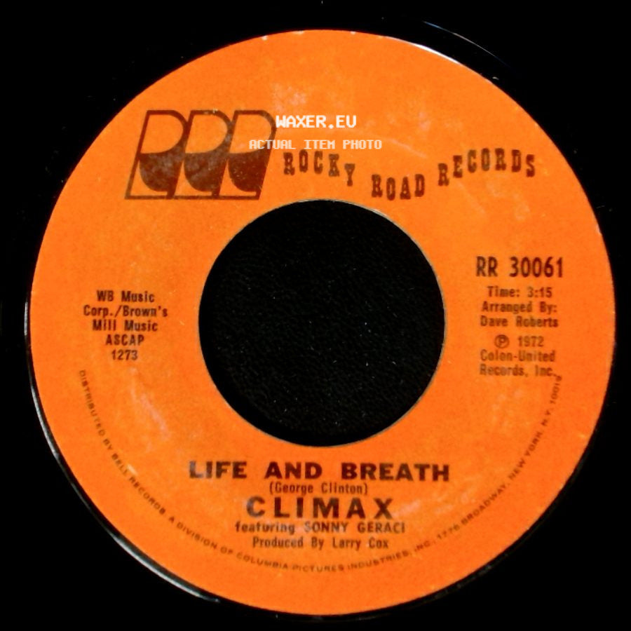 Climax Featuring Sonny Geraci - If It Feels Good Do It / Life And Breath side B