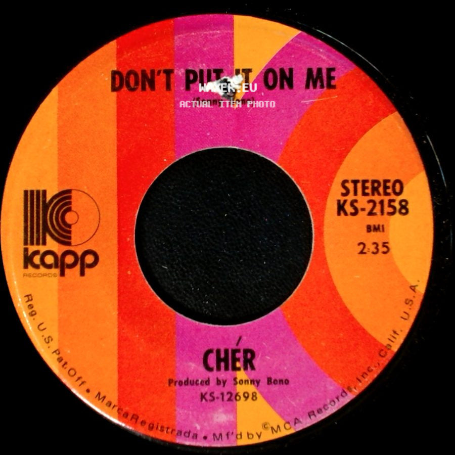 Chér - Don't Put It On Me / The Way Of Love side A