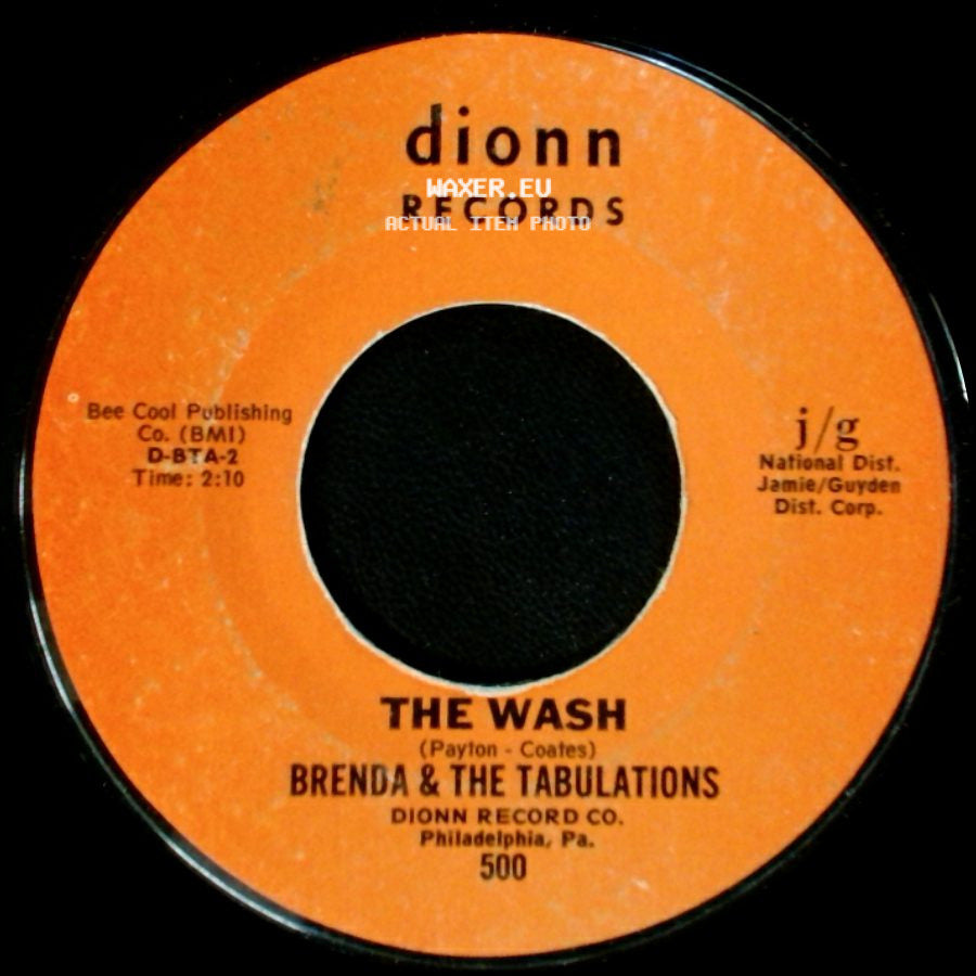 Brenda & The Tabulations - Dry Yor Eyes / The Wash side B
