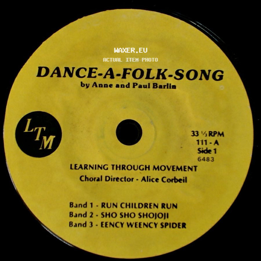 Anne And Paul Barlin - Dance-A-Folk-Song / Dance-A-Folk-Song side A