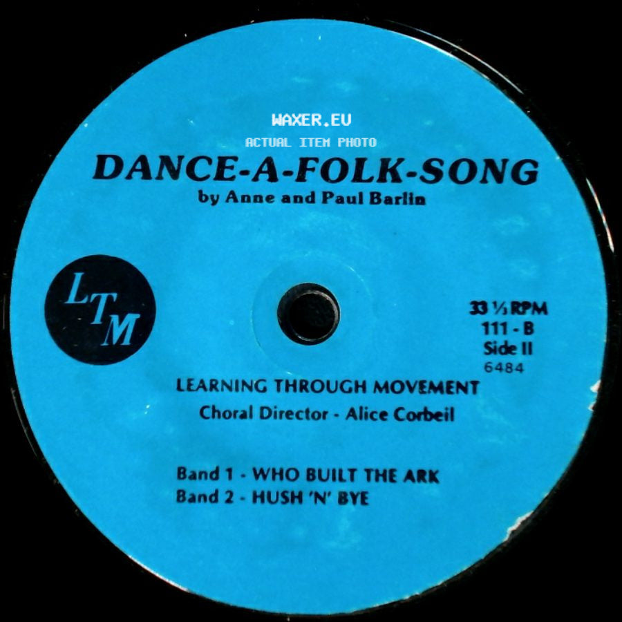 Anne And Paul Barlin - Dance-A-Folk-Song / Dance-A-Folk-Song side B