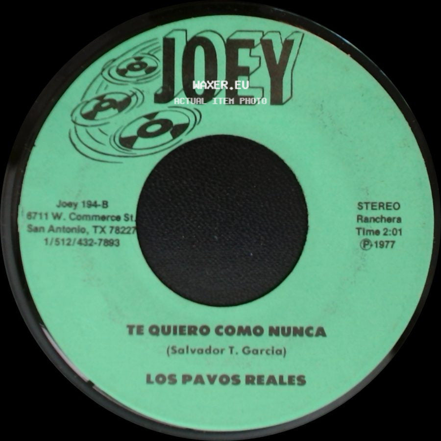 Los Pavos Reales - Vete Vete / Te Quiero Como Nunca side B