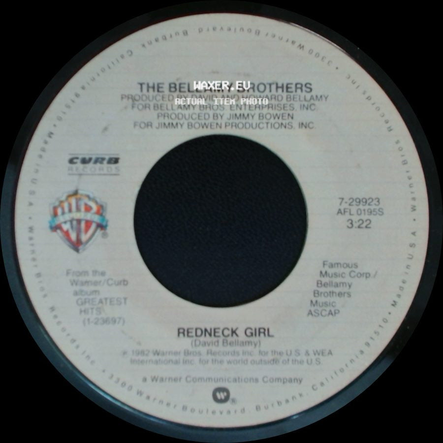 The Bellamy Brothers - Let Your Love Flow / Redneck Girl side B