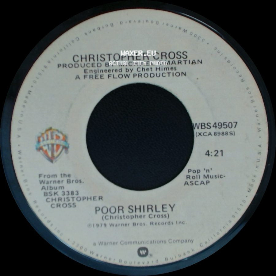 Christopher Cross - Poor Shirley / Sailing side A