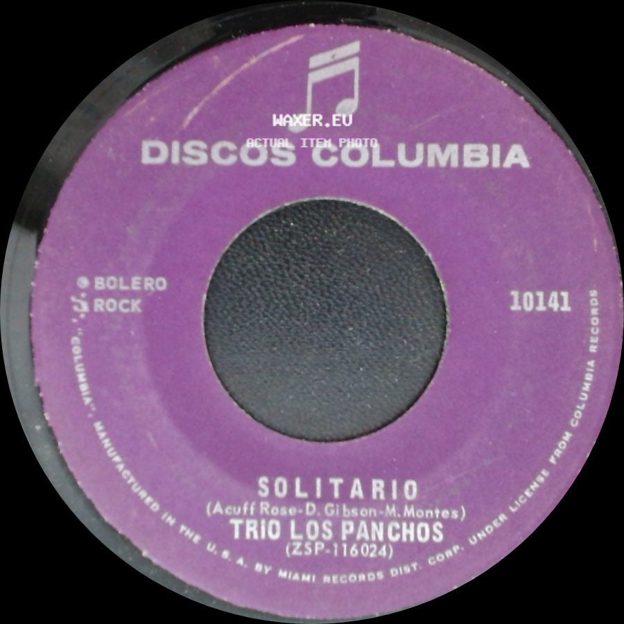 Trio Los Panchos - Celoso / Solitario side B