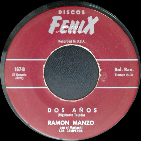 Ramon Manzo Con El Mariachi Los Camperos - Dos Años / Besos Fugaces side A