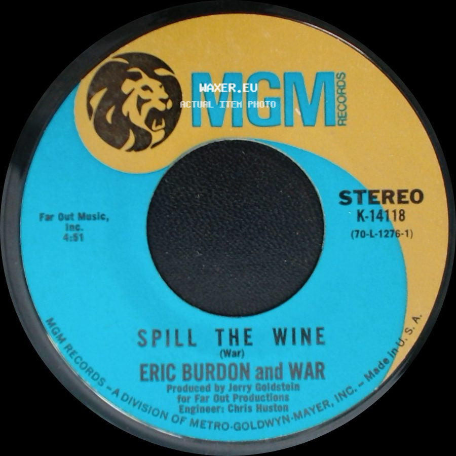 Eric Burdon And War - Magic Mountain / Spill The Wine side B