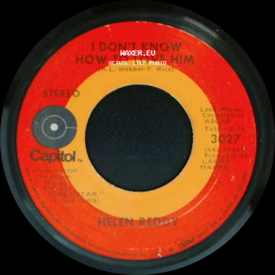 Helen Reddy - I Believe In Music / I Don't Know How To Love Him side B