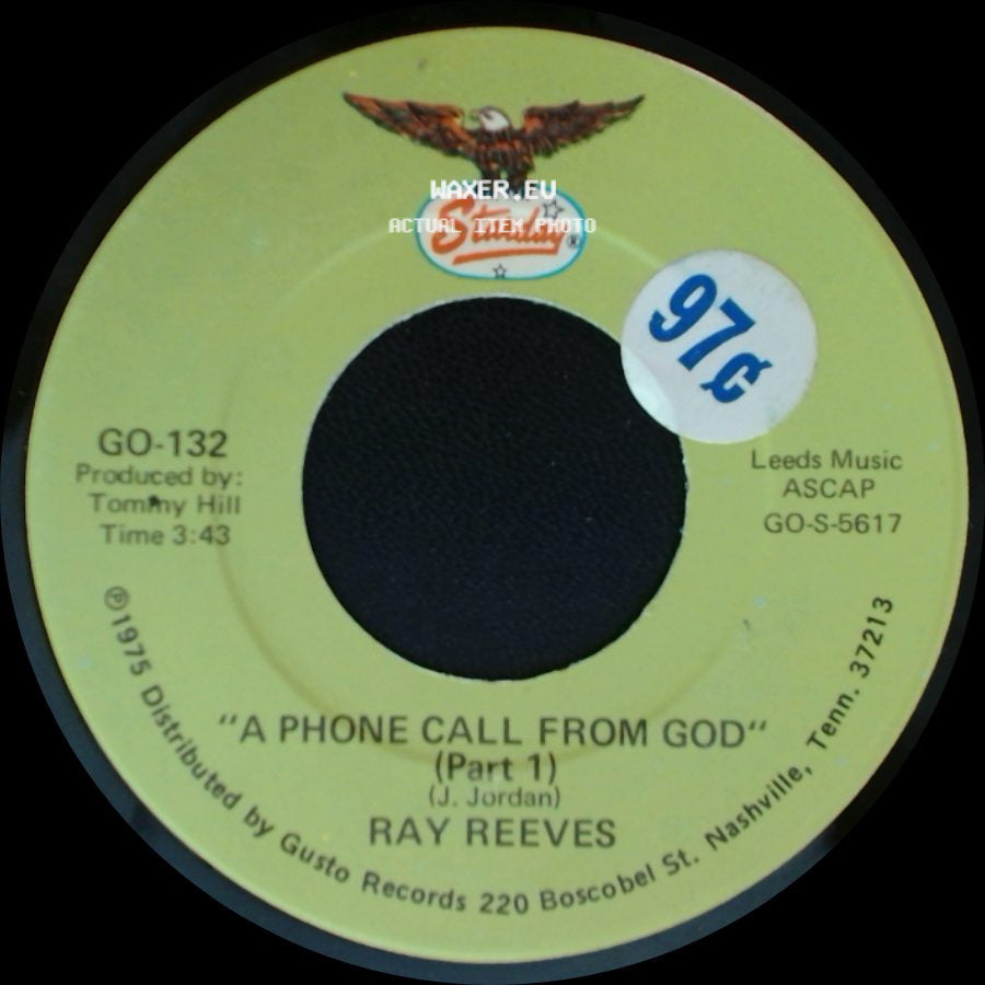 Ray Reeves - A Phone Call From God (Part 2) / A Phone Call From God (Part 1) side B