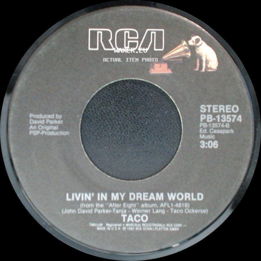 Taco - Puttin' On The Ritz / Livin' In My Dream World side B