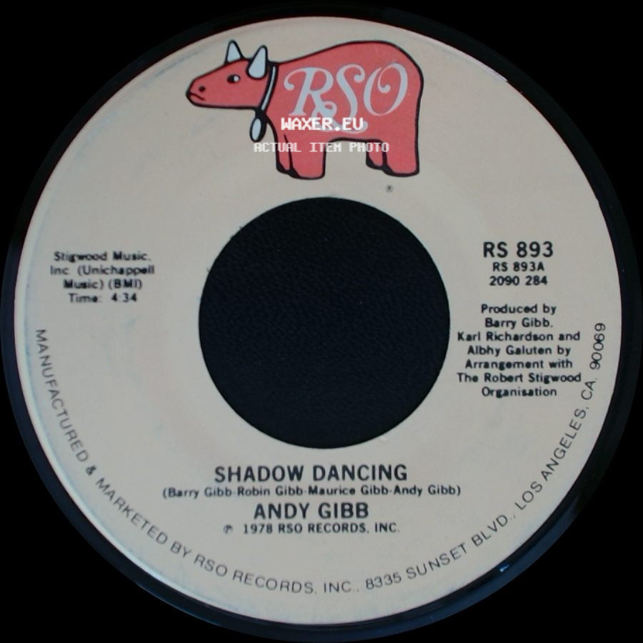 Andy Gibb - Let It Be Me / Shadow Dancing side B
