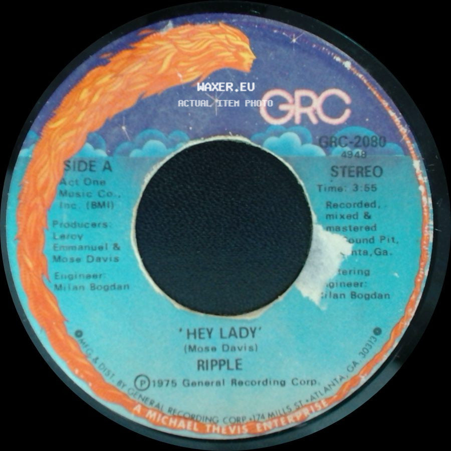 Ripple - 'hey Lady' / Pride In Your Stride side A