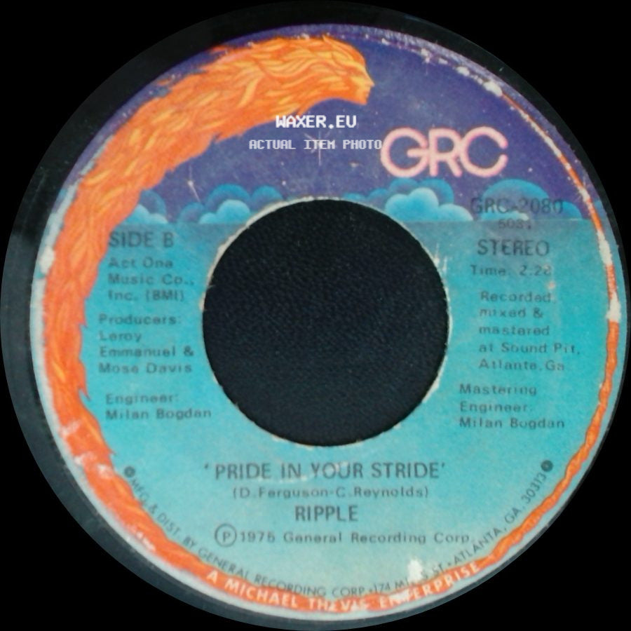 M.Y.S.E. / Ripple - Hey Lady / 'pride In Your Stride' side B