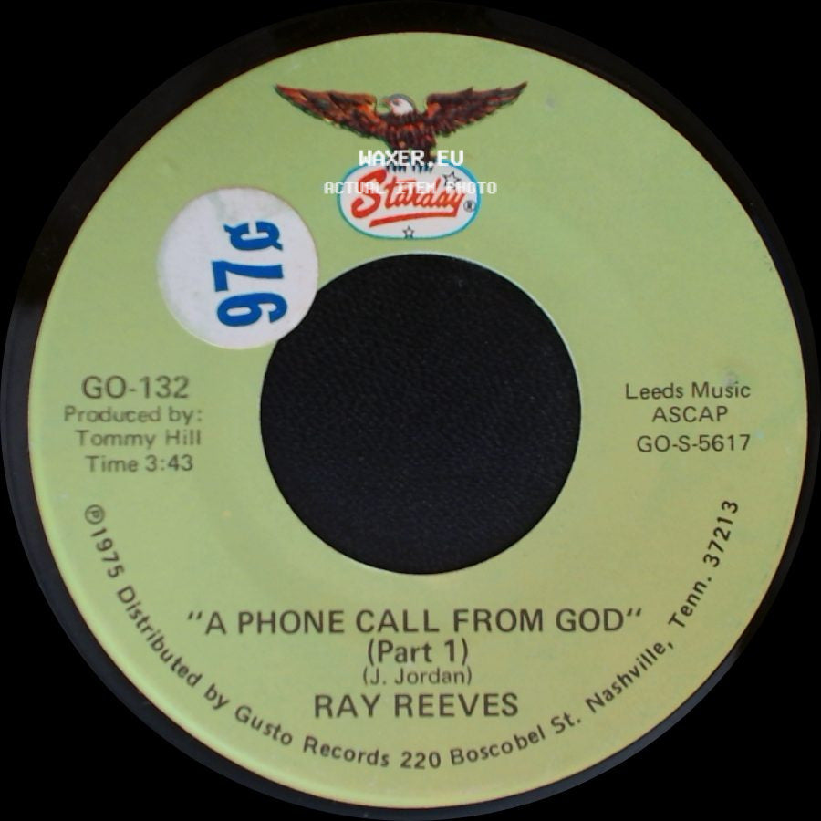 Ray Reeves - A Phone Call From God (Part 2) / A Phone Call From God (Part 1) side B