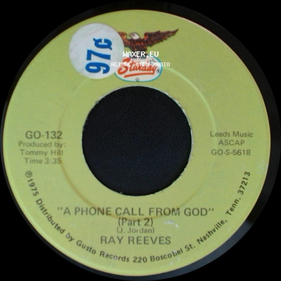 Ray Reeves - A Phone Call From God (Part 1) / A Phone Call From God (Part 2) side B