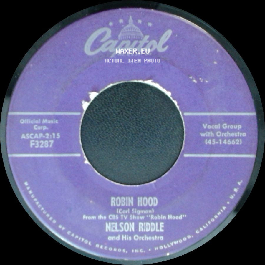 Nelson Riddle And His Orchestra - Robin Hood / Lisbon Antigua side A