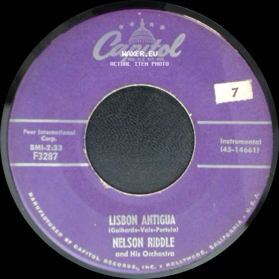 Nelson Riddle And His Orchestra - Robin Hood / Lisbon Antigua side B