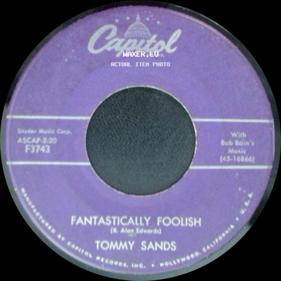 Tommy Sands - Fantastically Foolish / Let Me Be Loved side A
