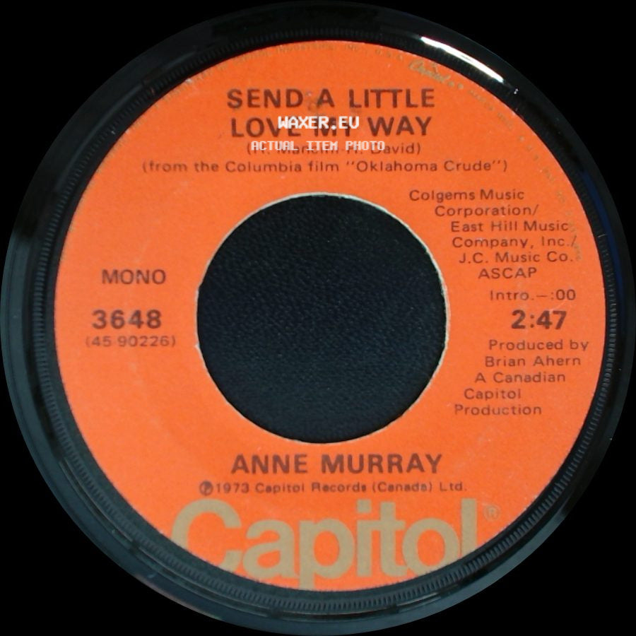 Anne Murray - Head Above The Water / Send A Little Love My Way side B