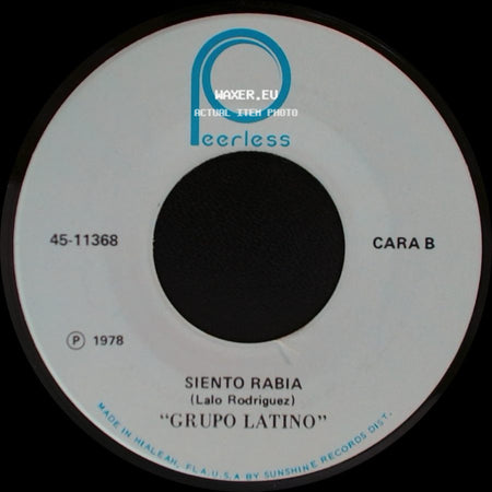 Grupo Latino - Rasputin / Siento Rabia side B