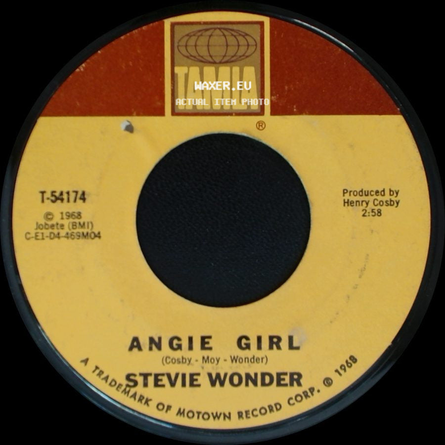 Stevie Wonder - For Once In My Life / Angie Girl side B