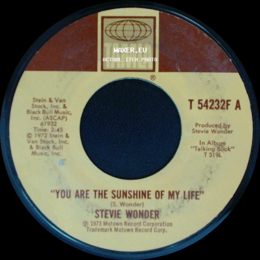 Stevie Wonder - You Are The Sunshine Of My Life / "Tuesday Heartbreak" side A