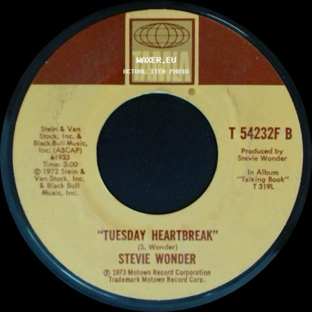 Stevie Wonder - Tuesday Heartbreak / You Are The Sunshine Of My Life side A