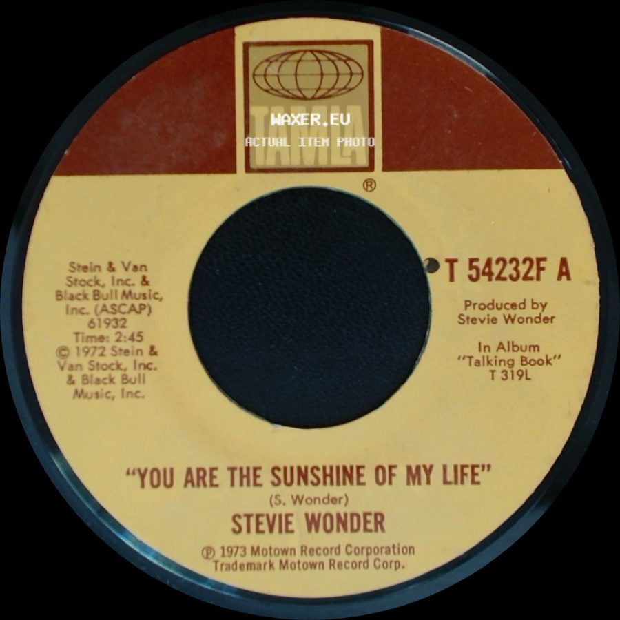 Stevie Wonder - Tuesday Heartbreak / You Are The Sunshine Of My Life side B