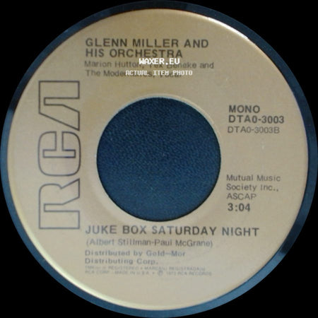 Glenn Miller And His Orchestra - Danny Boy (Londonderry Air) / Juke Box Saturday Night side B