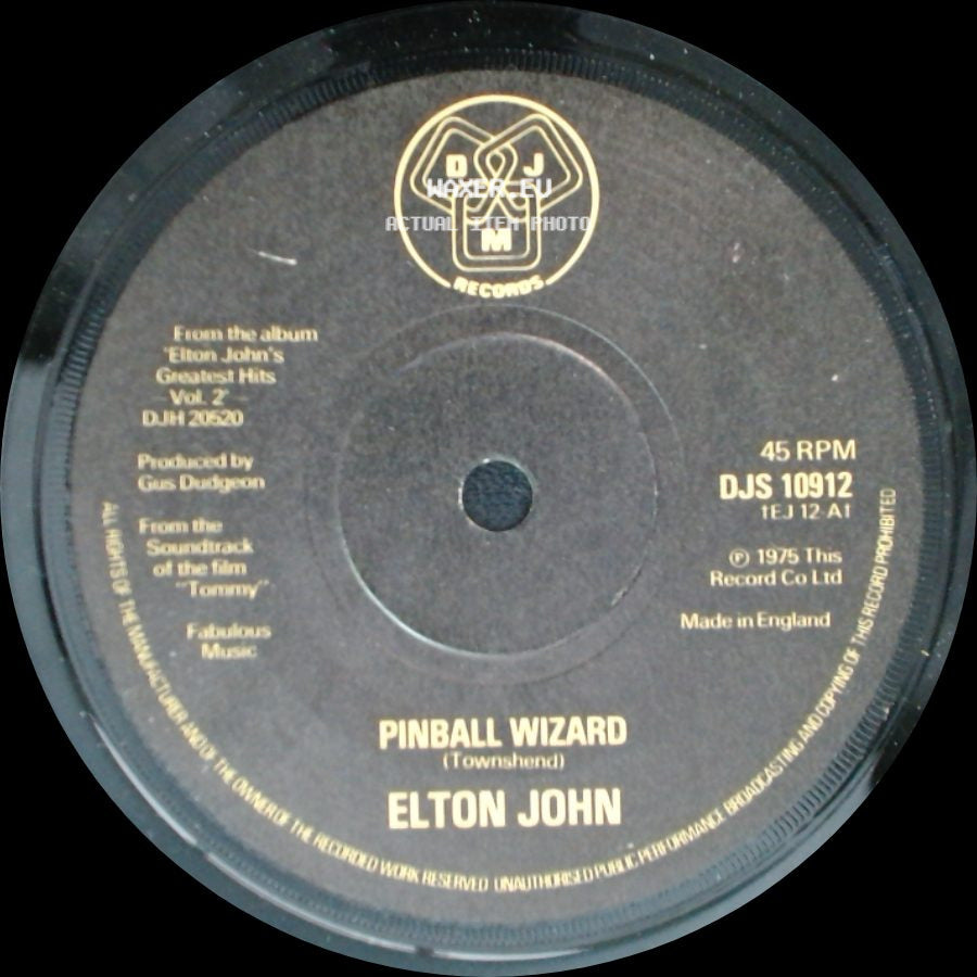 Elton John - Pinball Wizard / Benny And The Jets side A