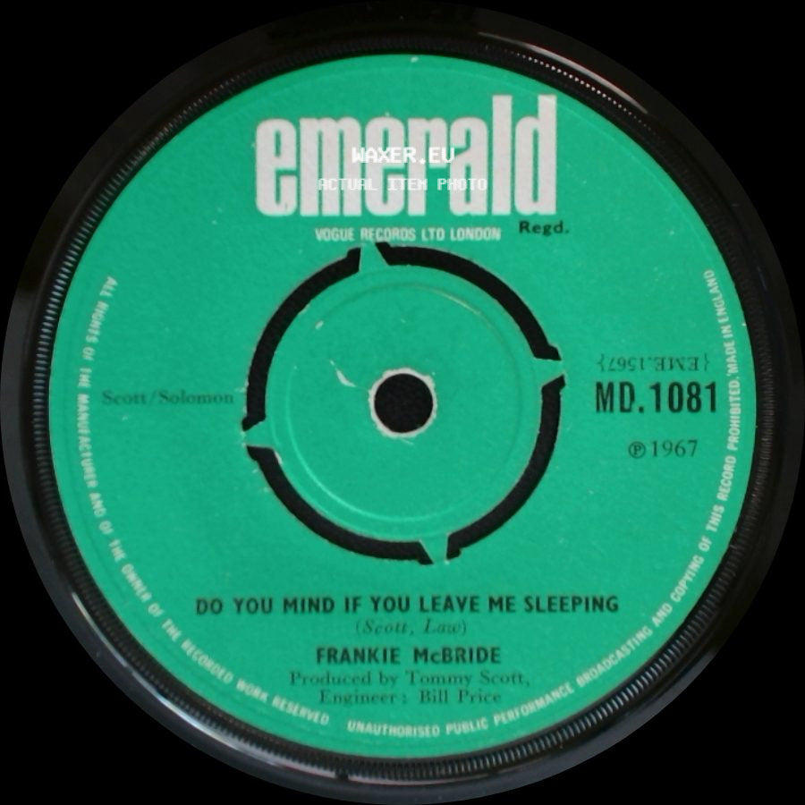 Frankie Mcbride - Five Little Fingers / Do You Mind If You Leave Me Sleeping side B