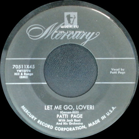 Patti Page - Hocus-Pocus / Let Me Go, Lover! side B