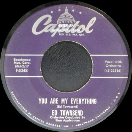 Ed Townsend - You Are My Everything / When I Grow Too Old To Dream side A