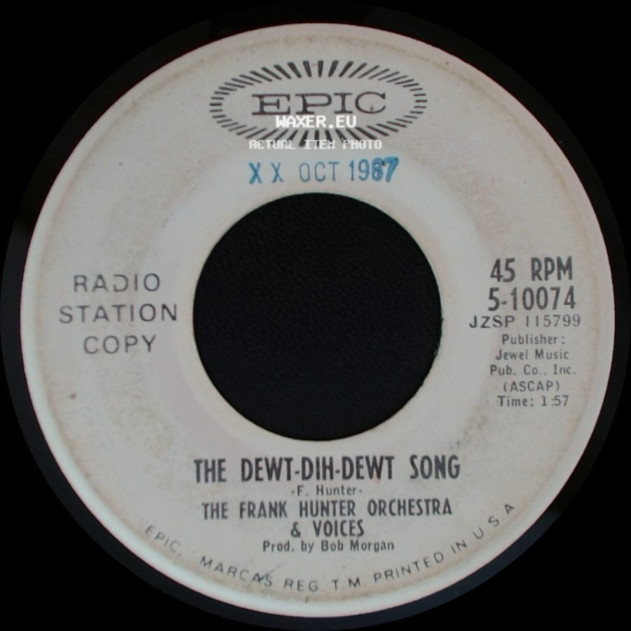 The Frank Hunter Orchestra & Voices - A Man And A Woman / The Dewt-Dih-Dewt Song side B