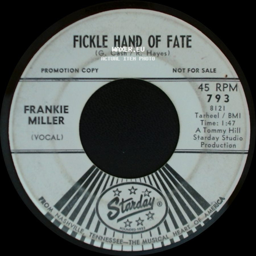 Frankie Miller - Fickle Hand Of Fate / She's My Antibiotic (In White) side A