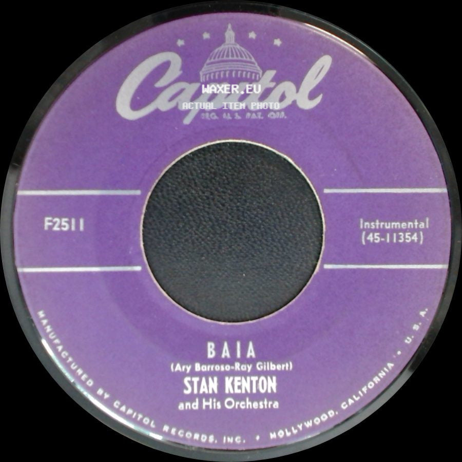 Stan Kenton And His Orchestra - Baia / All About Ronnie side A