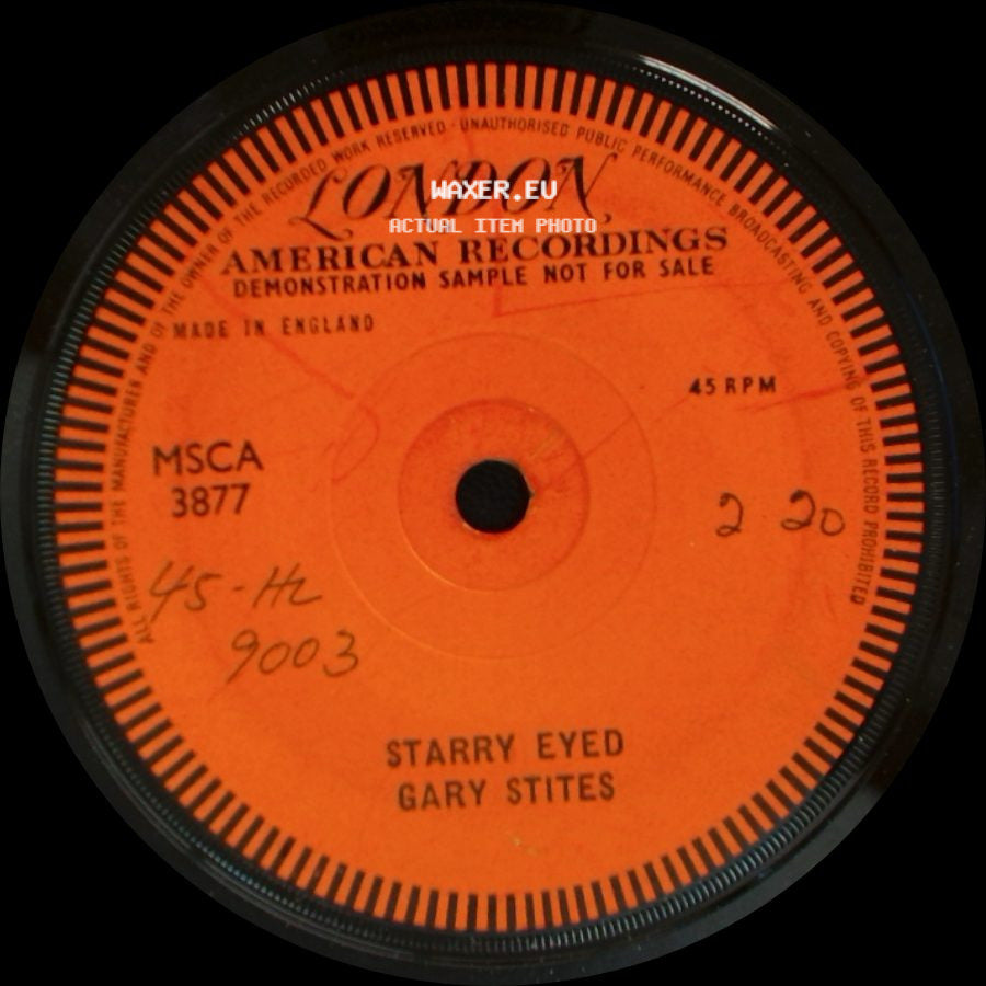 Gary Stites - Starry Eyed / Unknown Title B side A