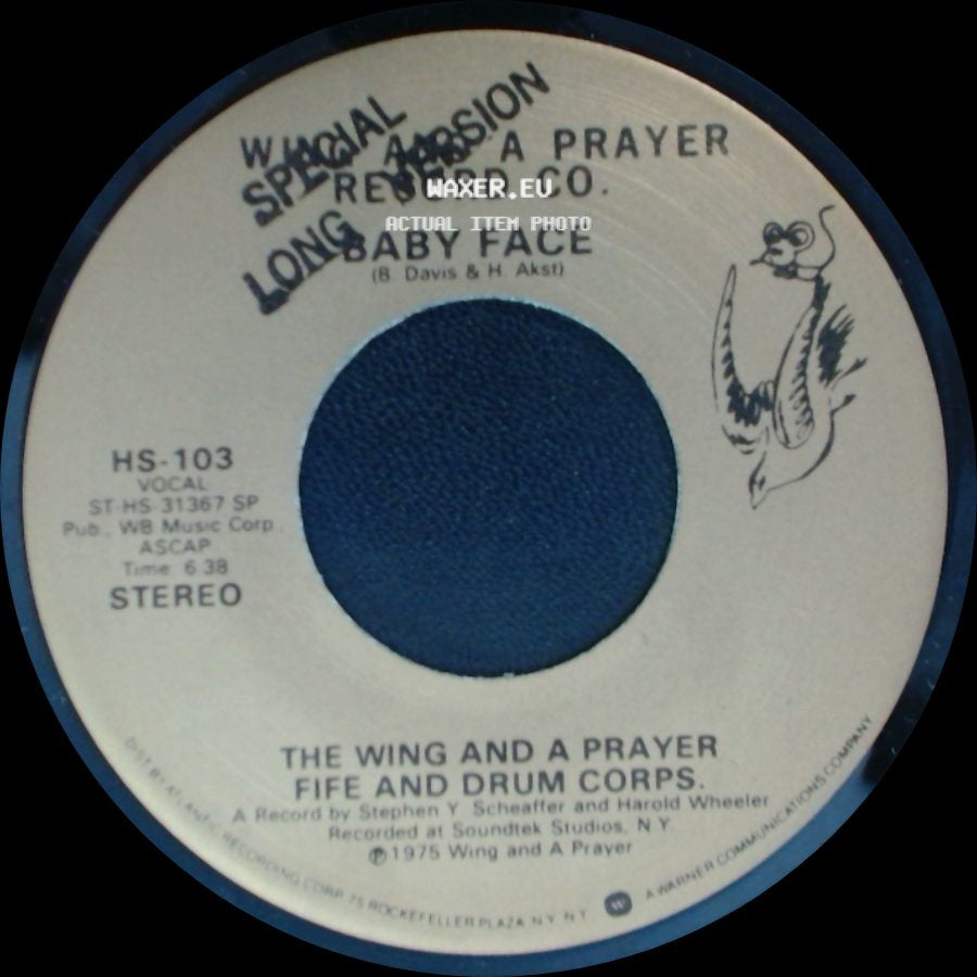 Baby Face / The Wing And A Prayer Fife And Drum Corps. - The Wing And A Prayer Fife And Drum Corps. / Baby Face side B