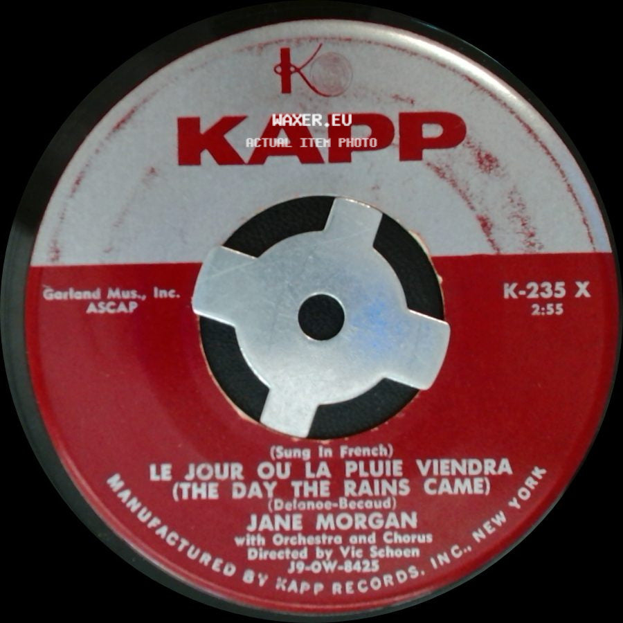 Jane Morgan - The Day The Rains Came / Le Jour Ou La Pluie Viendra (The Day The Rains Came) side B