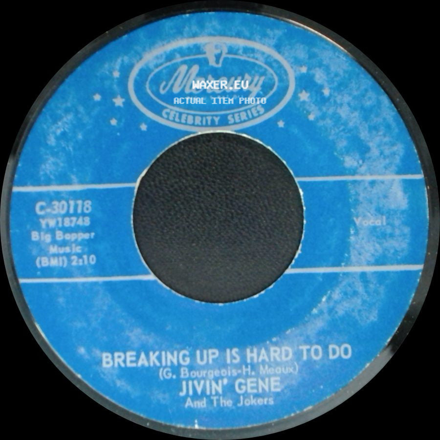 Jivin' Gene And The Jokers - My Need For Love / Breaking Up Is Hard To Do side B