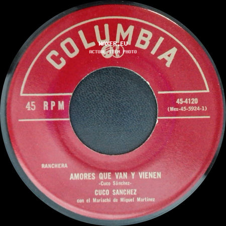 Cuco Sanchez - A Su Salud / Amores Que Van Y Vienen side B