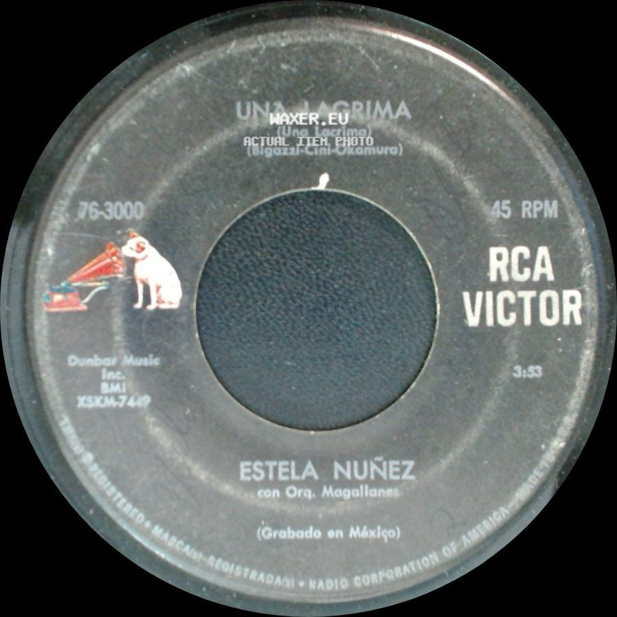 Estela Nuñez / Estela Nuñez Con Los Zignos - Una Lagrima (Una Lacerima) / Monsieur Dupont side A