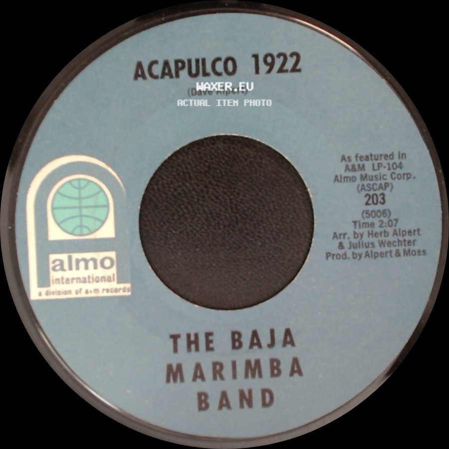 The Baja Marimba Band - Moonglow / Picnic Theme / Acapulco 1922 side B