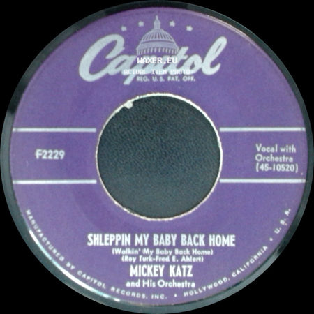 Mickey Katz And His Orchestra - Patcha-Me (Botch-A-Me) / Shleppin My Baby Back Home side B