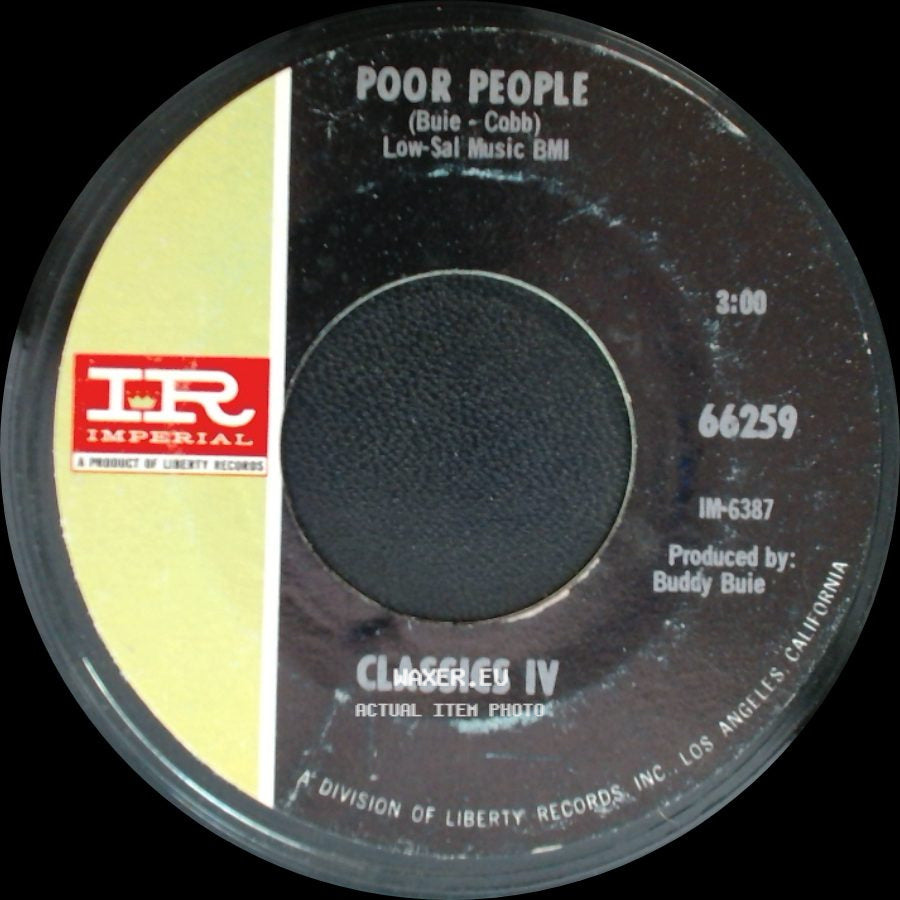 Classics Iv - Spooky / Poor People side B