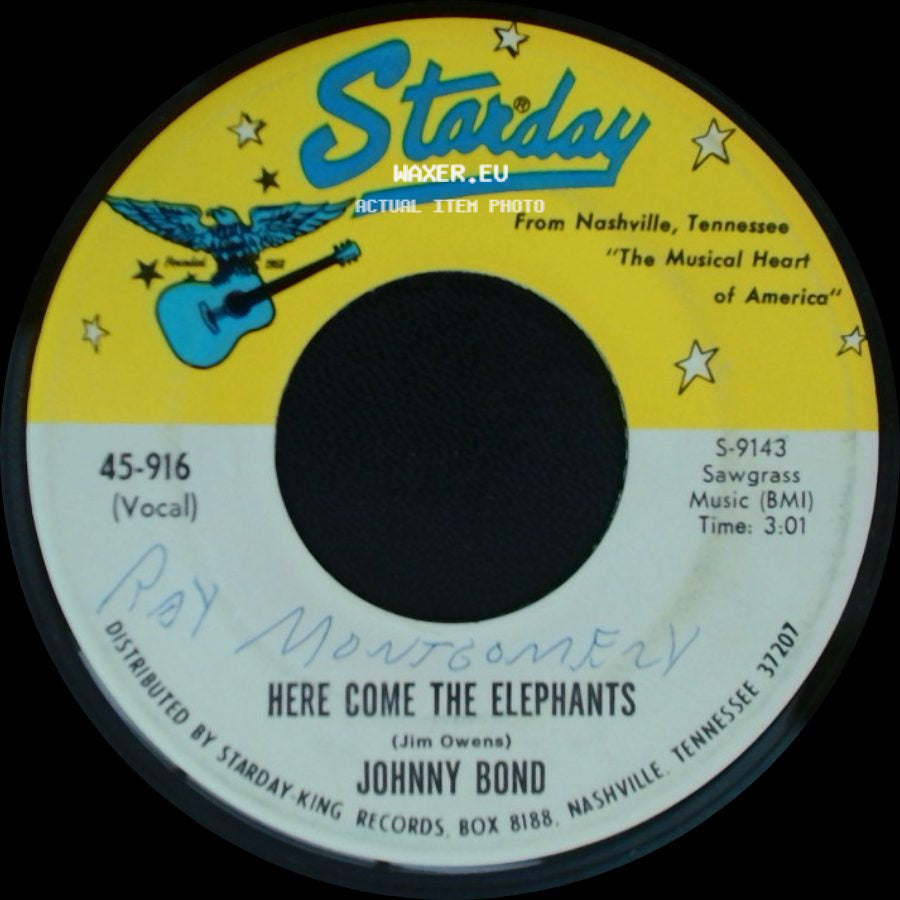 Johnny Bond - Here Come The Elephants / Take Me Back To Tulsa side A
