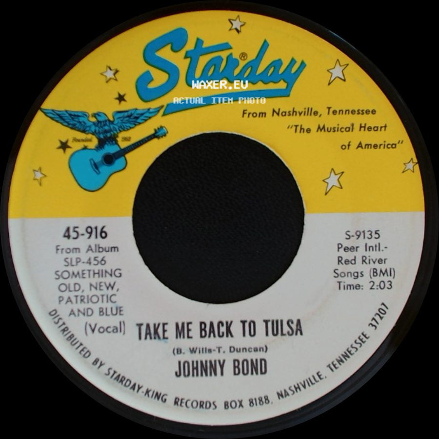 Johnny Bond - Here Come The Elephants / Take Me Back To Tulsa side B